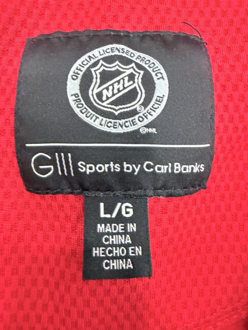 Detroit Red Wings NHL 1/4 Zip Pullover Jacket Womens L Fleece Lined Carl Banks - Picture 3 of 13